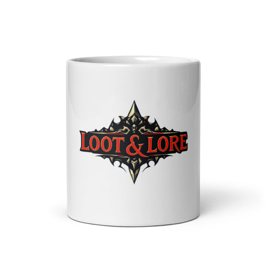 Loot & Lore Mug – Fantasy Coffee Cup for DnD Fans, Gamers & Dungeon Masters