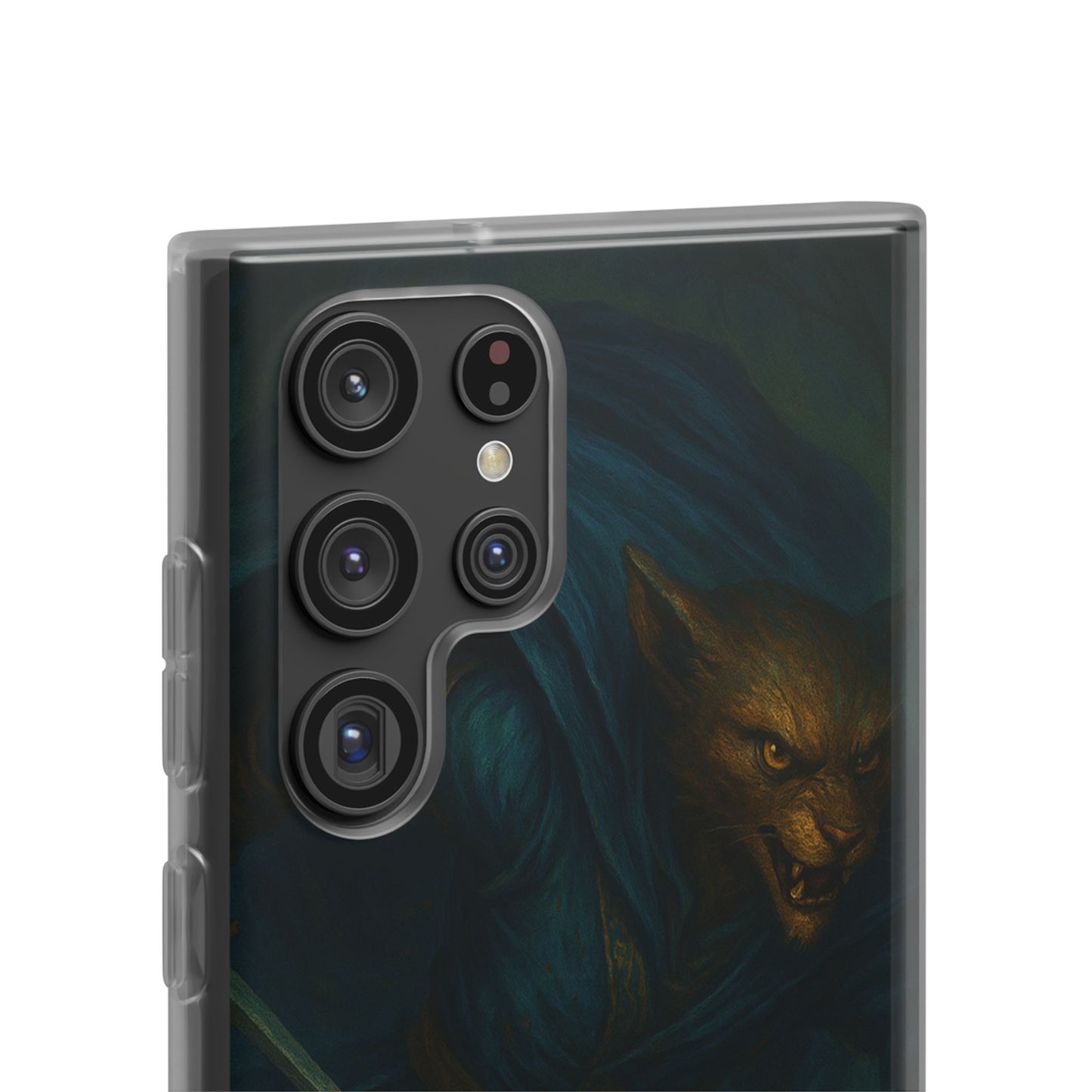Sutharii Stalker Flexi Case – Jungle Hunter Phone Cover | Fantasy Feline Warrior Art | Loot & Lore Exclusive