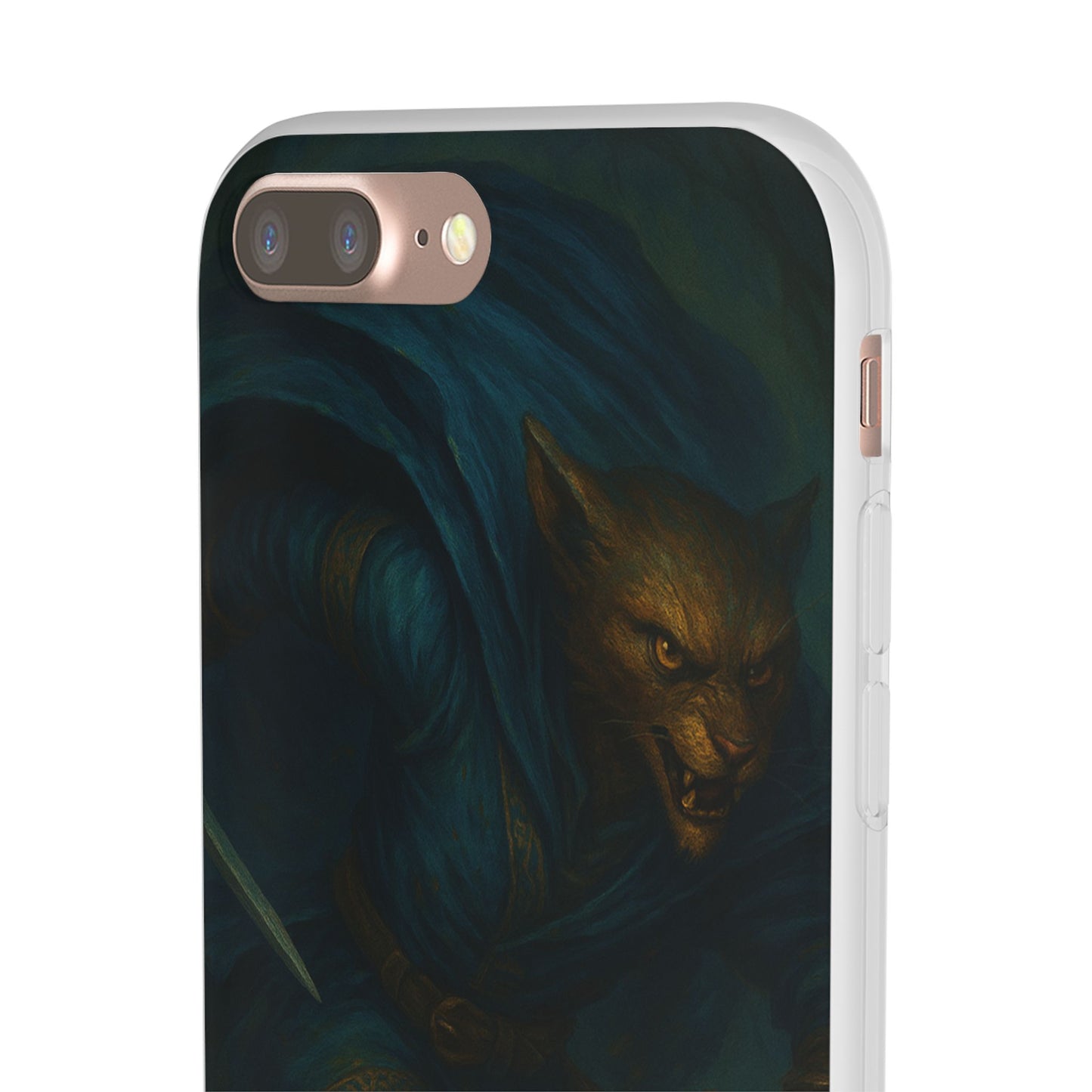 Sutharii Stalker Flexi Case – Jungle Hunter Phone Cover | Fantasy Feline Warrior Art | Loot & Lore Exclusive
