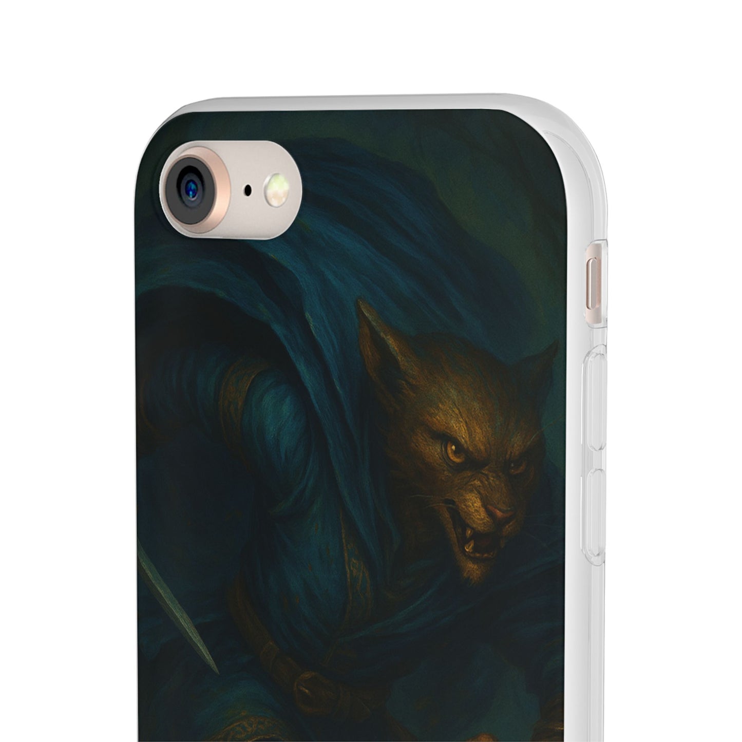 Sutharii Stalker Flexi Case – Jungle Hunter Phone Cover | Fantasy Feline Warrior Art | Loot & Lore Exclusive