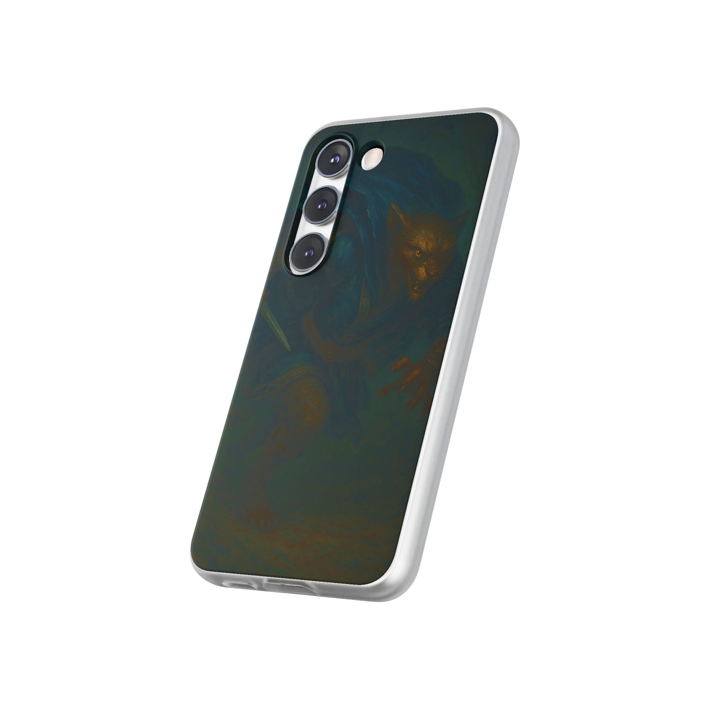 Sutharii Stalker Flexi Case – Jungle Hunter Phone Cover | Fantasy Feline Warrior Art | Loot & Lore Exclusive