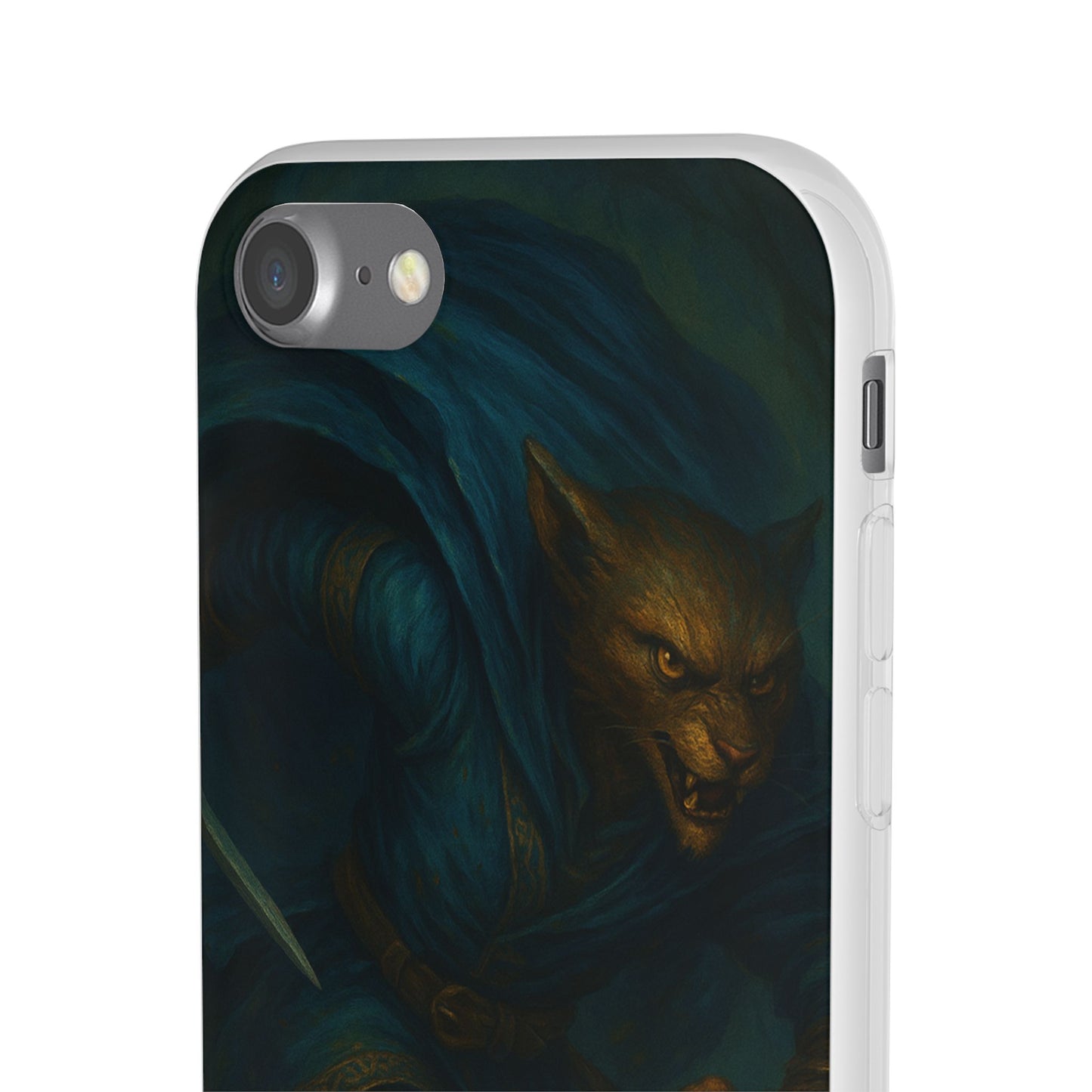 Sutharii Stalker Flexi Case – Jungle Hunter Phone Cover | Fantasy Feline Warrior Art | Loot & Lore Exclusive