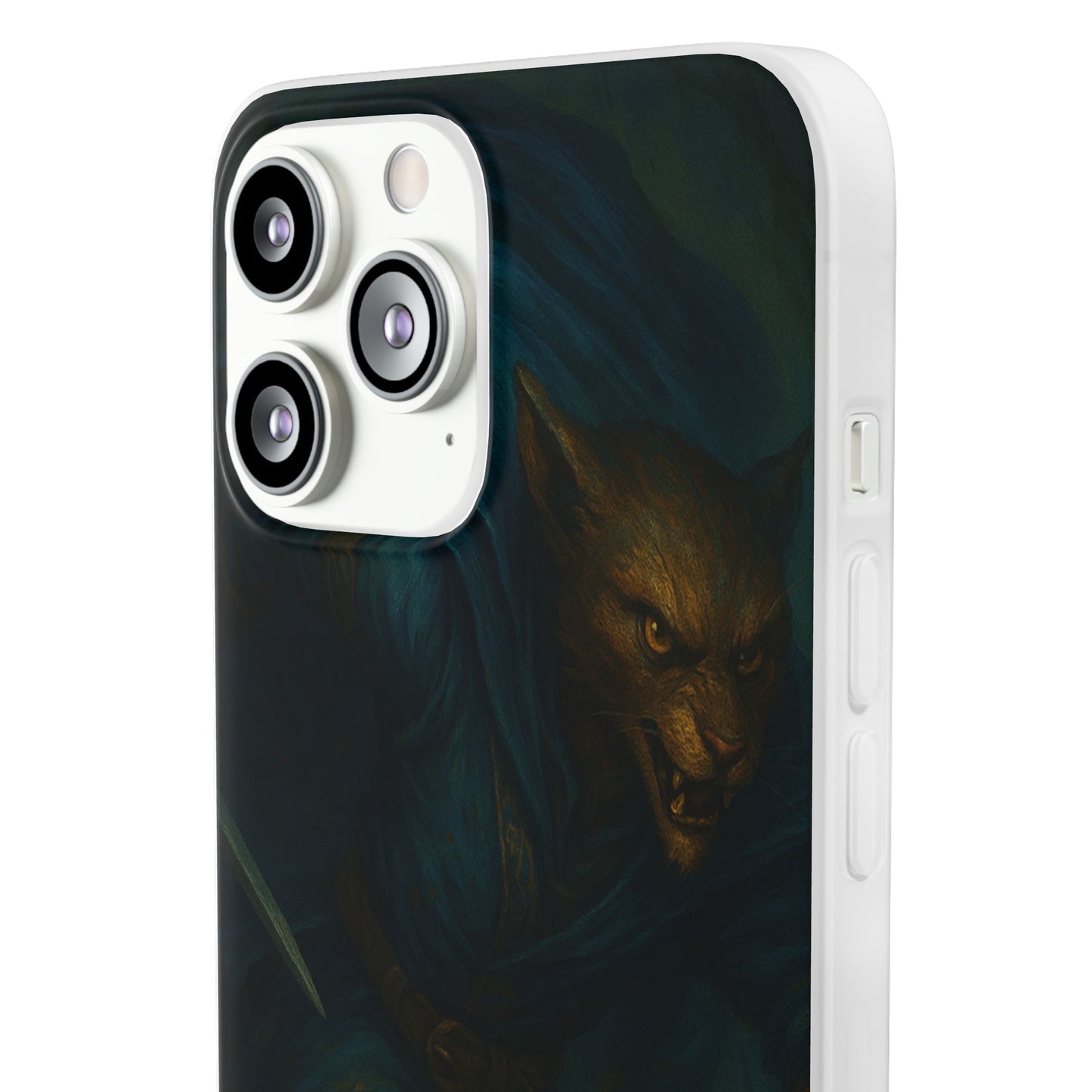 Sutharii Stalker Flexi Case – Jungle Hunter Phone Cover | Fantasy Feline Warrior Art | Loot & Lore Exclusive