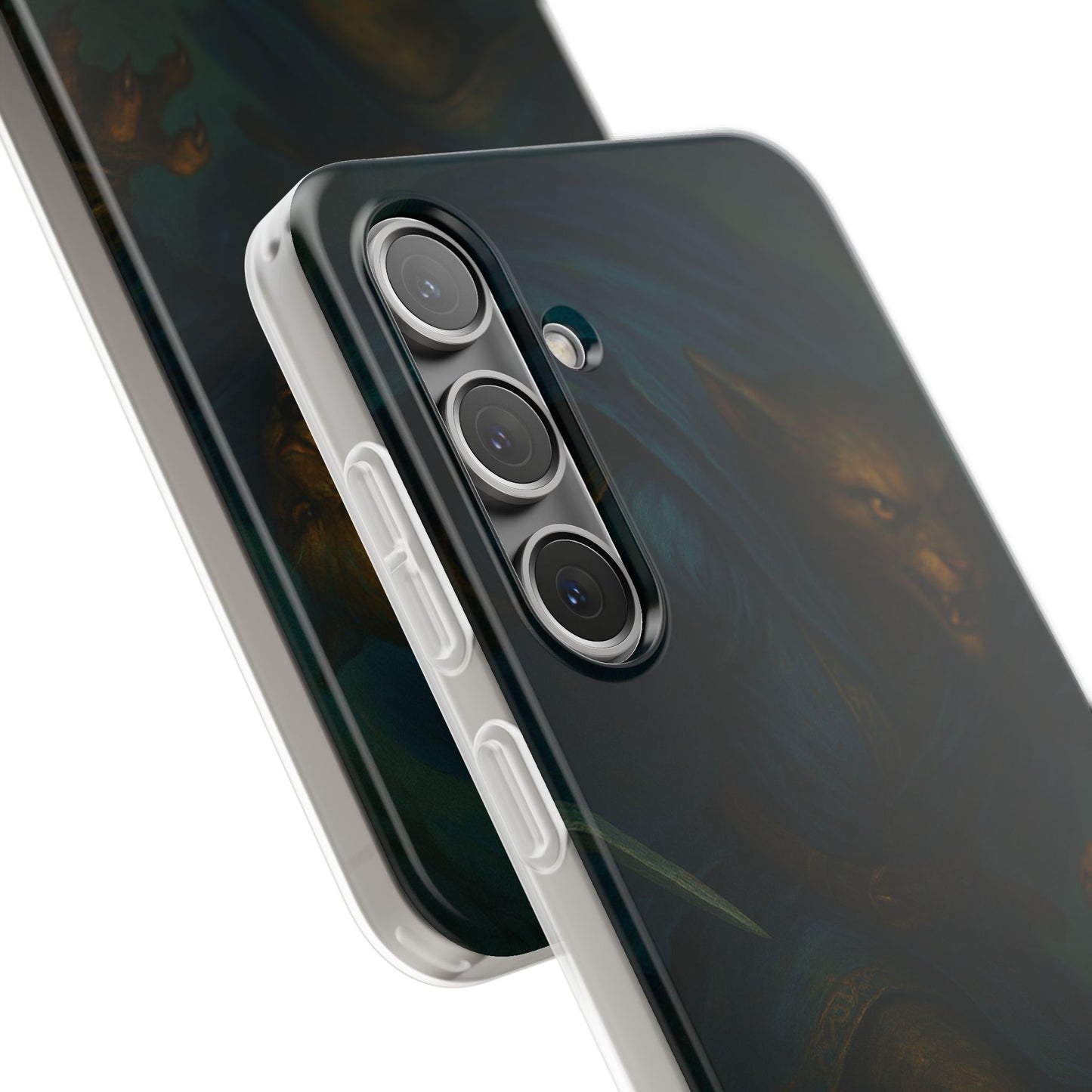 Sutharii Stalker Flexi Case – Jungle Hunter Phone Cover | Fantasy Feline Warrior Art | Loot & Lore Exclusive
