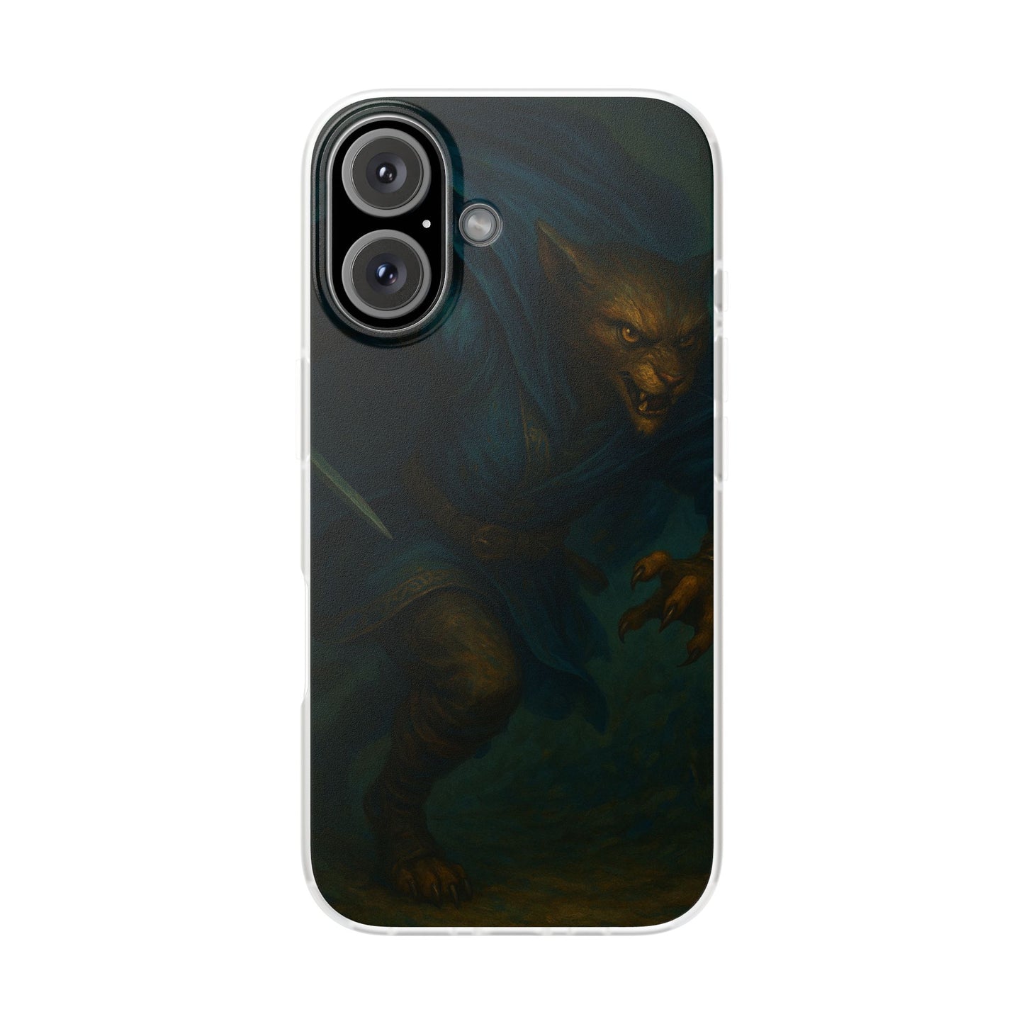 Sutharii Stalker Flexi Case – Jungle Hunter Phone Cover | Fantasy Feline Warrior Art | Loot & Lore Exclusive