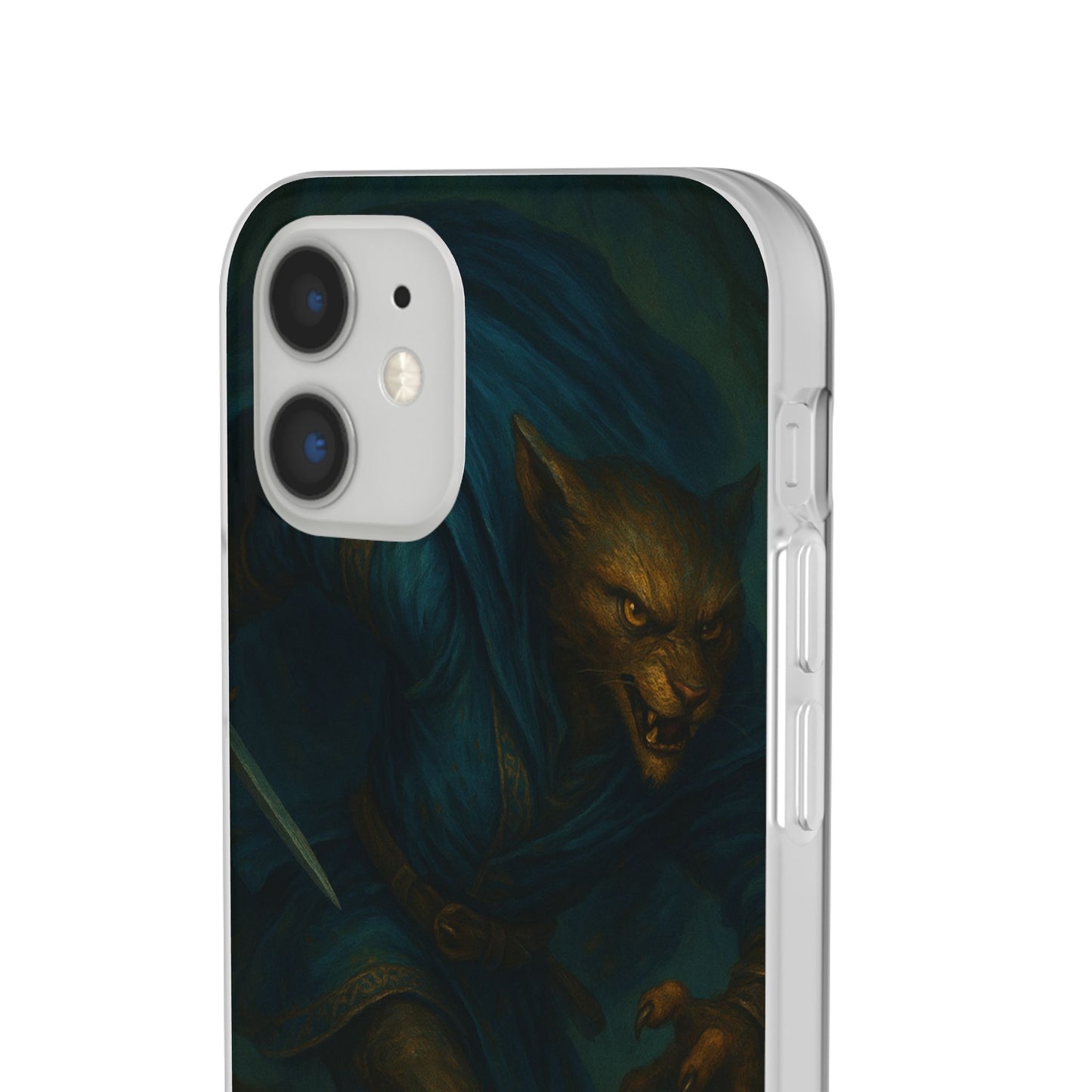 Sutharii Stalker Flexi Case – Jungle Hunter Phone Cover | Fantasy Feline Warrior Art | Loot & Lore Exclusive