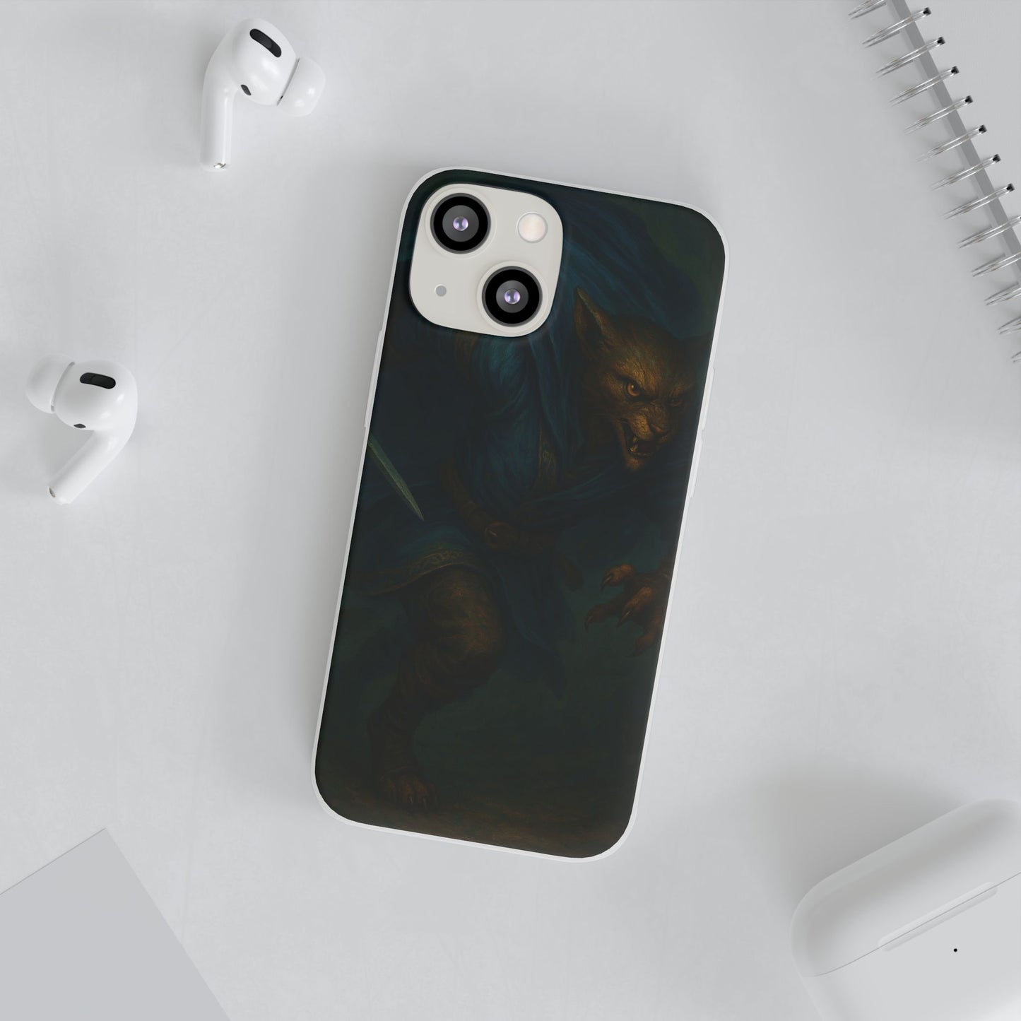 Sutharii Stalker Flexi Case – Jungle Hunter Phone Cover | Fantasy Feline Warrior Art | Loot & Lore Exclusive