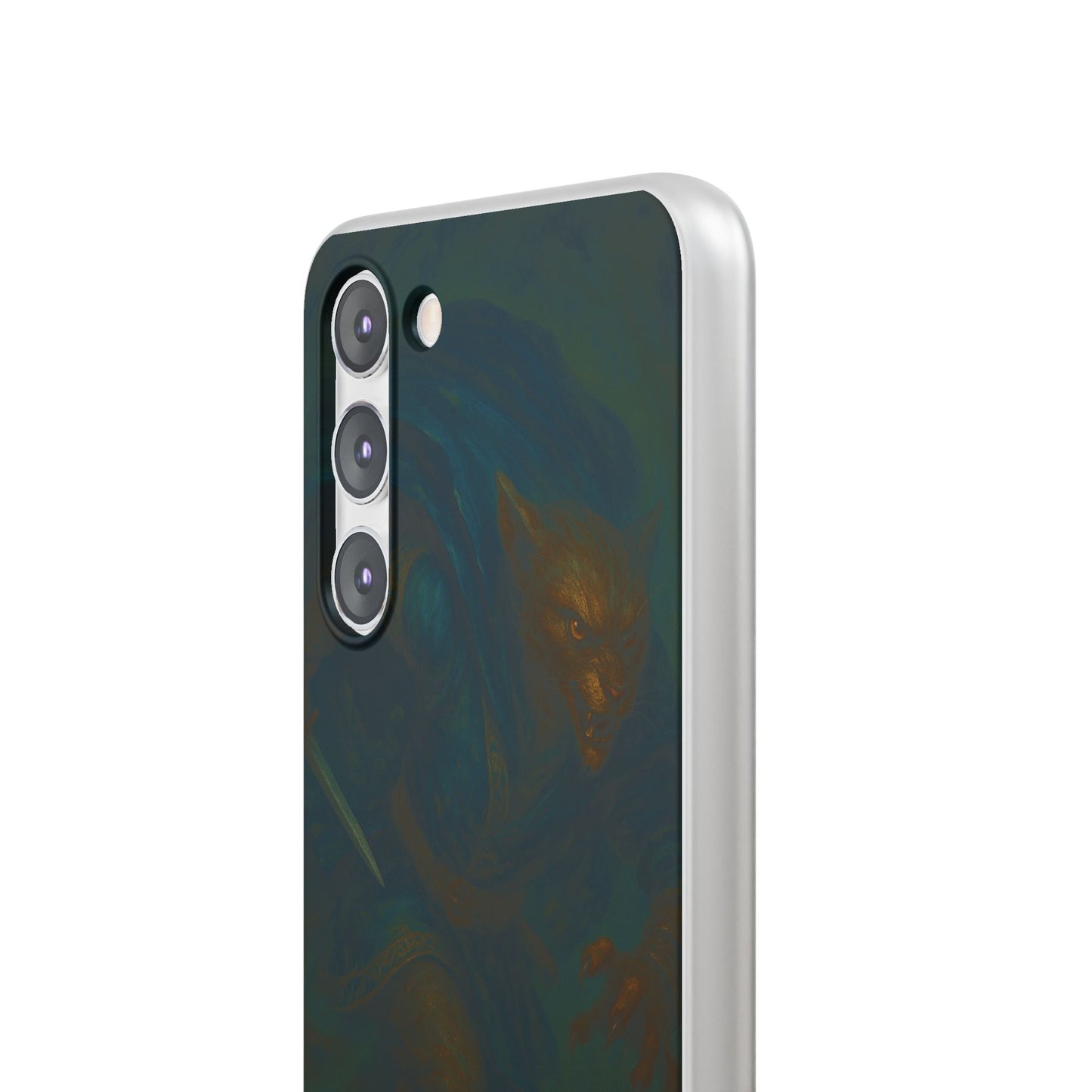 Sutharii Stalker Flexi Case – Jungle Hunter Phone Cover | Fantasy Feline Warrior Art | Loot & Lore Exclusive