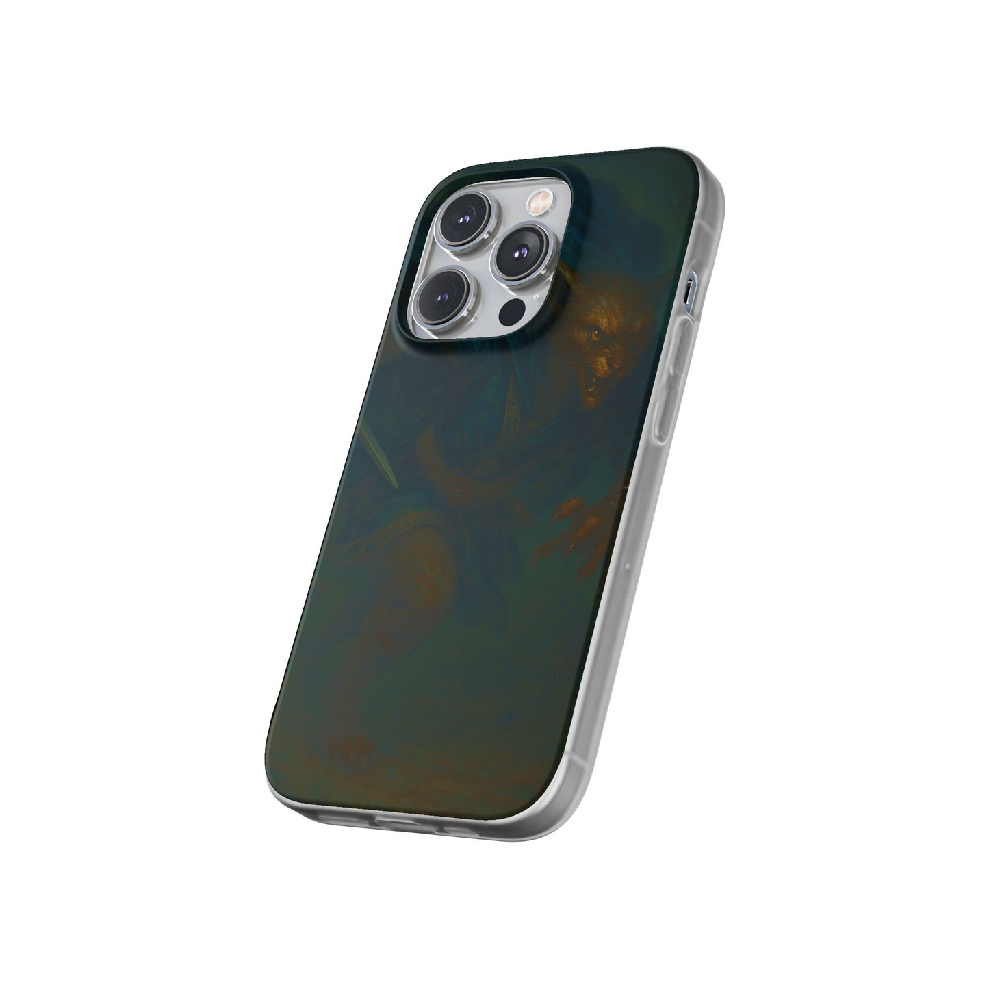 Sutharii Stalker Flexi Case – Jungle Hunter Phone Cover | Fantasy Feline Warrior Art | Loot & Lore Exclusive