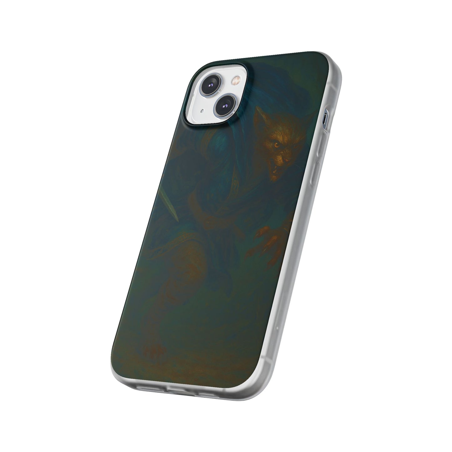 Sutharii Stalker Flexi Case – Jungle Hunter Phone Cover | Fantasy Feline Warrior Art | Loot & Lore Exclusive