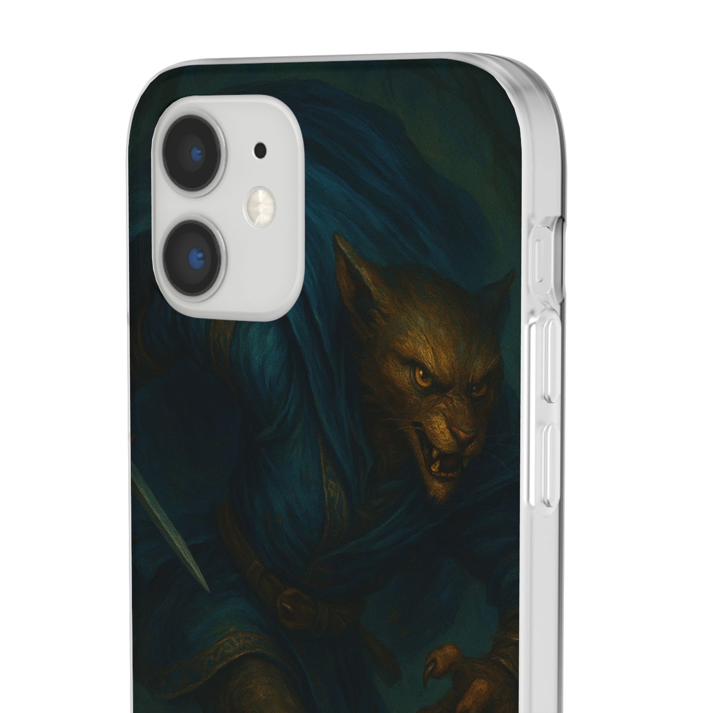 Sutharii Stalker Flexi Case – Jungle Hunter Phone Cover | Fantasy Feline Warrior Art | Loot & Lore Exclusive
