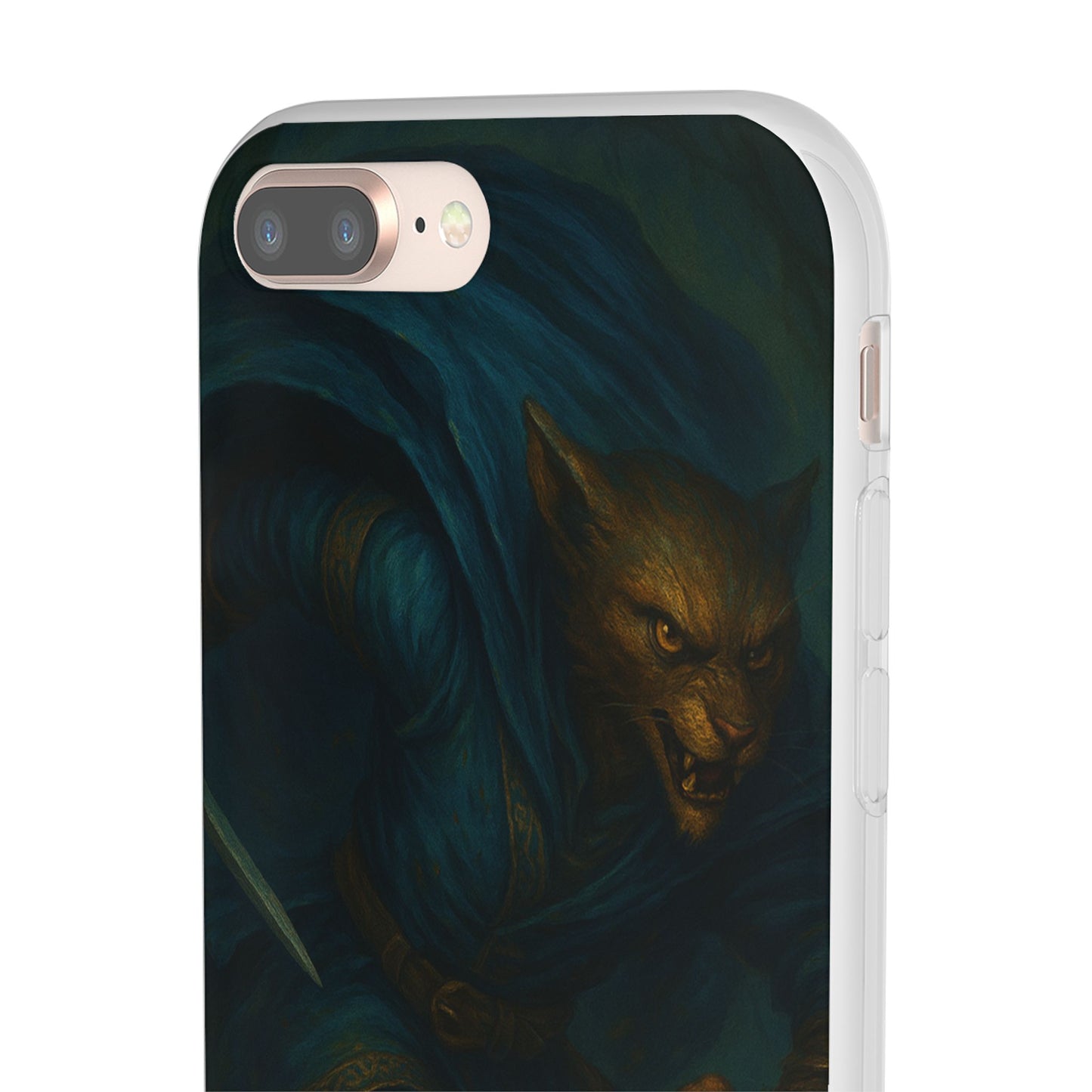 Sutharii Stalker Flexi Case – Jungle Hunter Phone Cover | Fantasy Feline Warrior Art | Loot & Lore Exclusive
