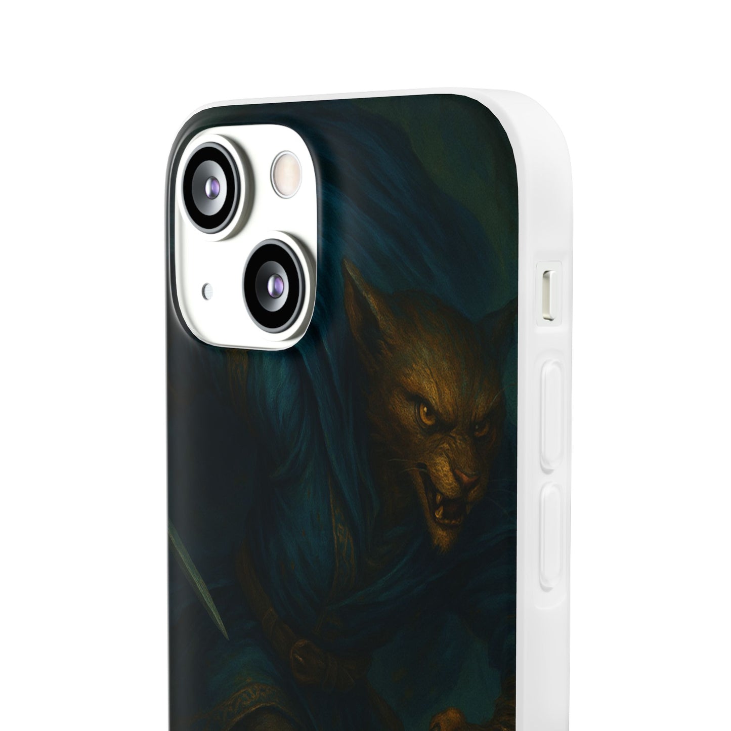 Sutharii Stalker Flexi Case – Jungle Hunter Phone Cover | Fantasy Feline Warrior Art | Loot & Lore Exclusive