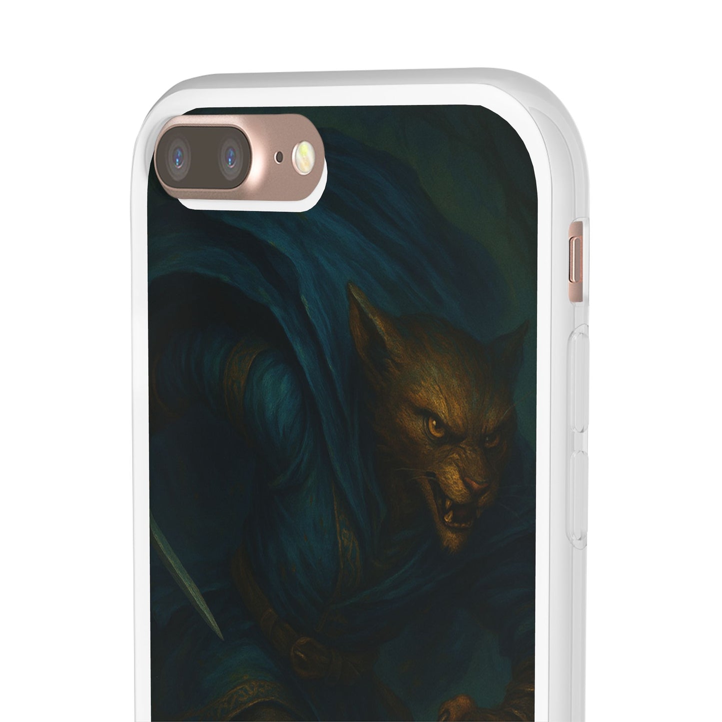 Sutharii Stalker Flexi Case – Jungle Hunter Phone Cover | Fantasy Feline Warrior Art | Loot & Lore Exclusive